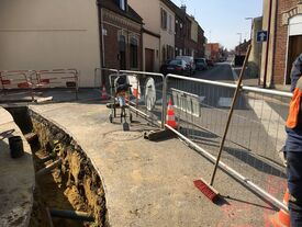 Travaux de restruction HTA rue Gambetta