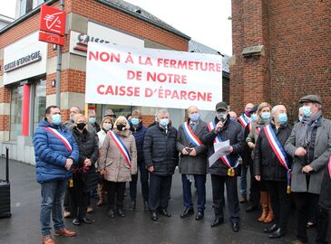 Mobilisation contre la fermeture de la Caisse d'Epargne de Neuville Saint-Rémy Mobilisation contre la fermeture de la Caisse d'Epargne de Neuville Saint-Rémy