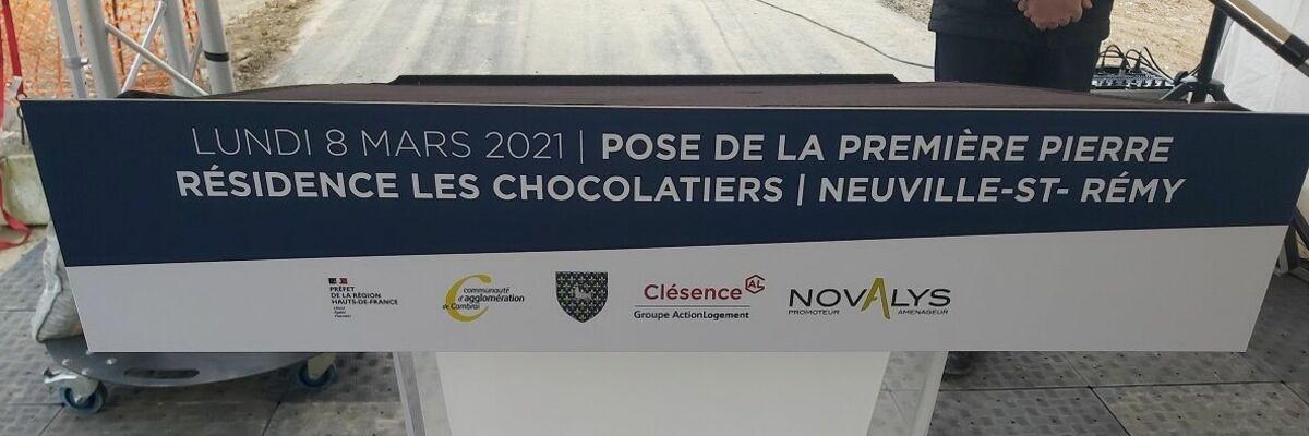 Résidence "Les Chocolatiers" - Pose de la première pierre